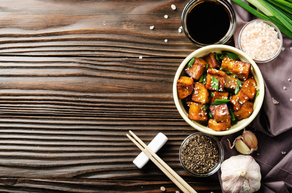 Sesame Tofu: Pan-Fried to Perfection in a Chili-Garlic Sauce