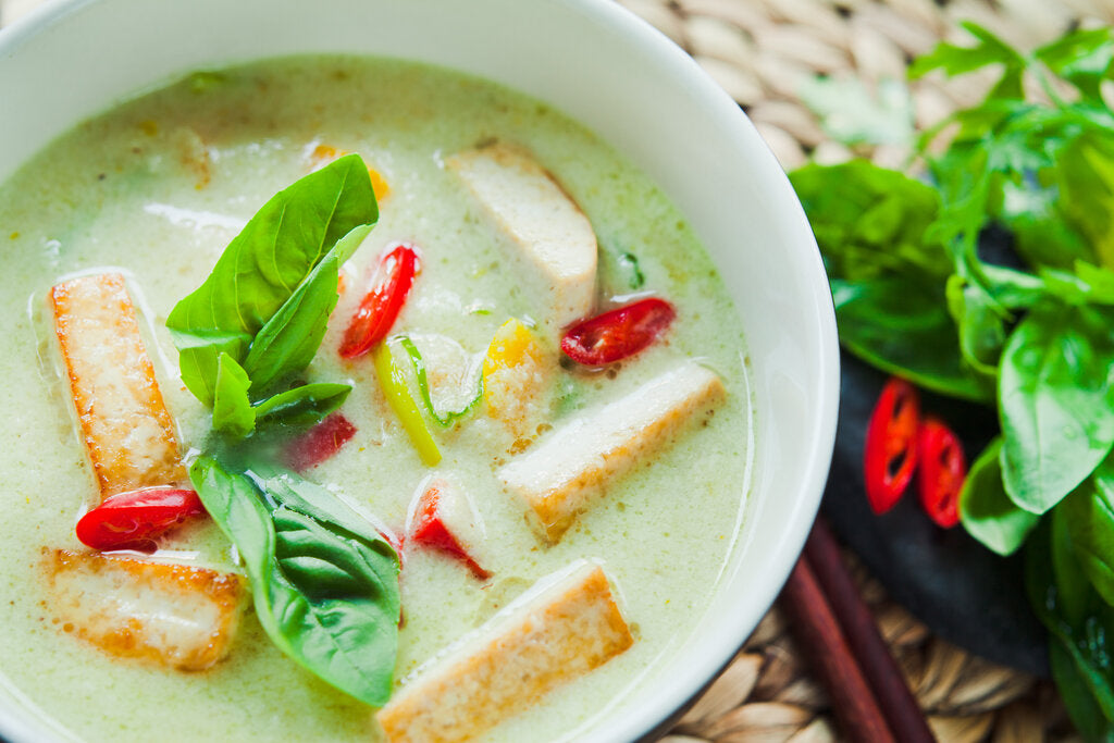 Tofu Green Curry Recipe Thai Green Curry With Tofu
